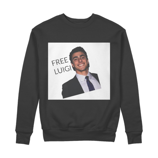 FREE LUIGI SWEATSHIRT 100% Organic Cotton Sweatshirt