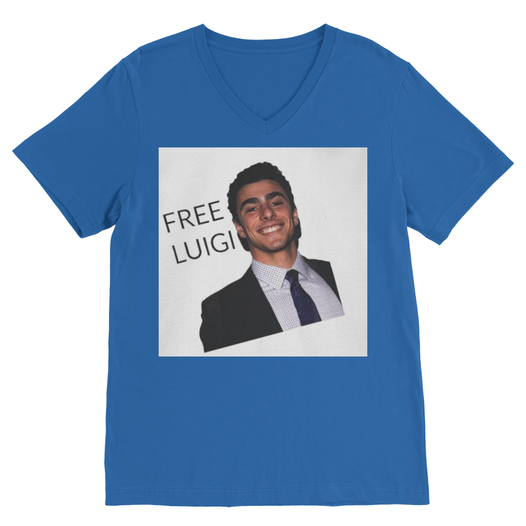 FREE LUIGI TSHIRT Premium V-Neck T-Shirt