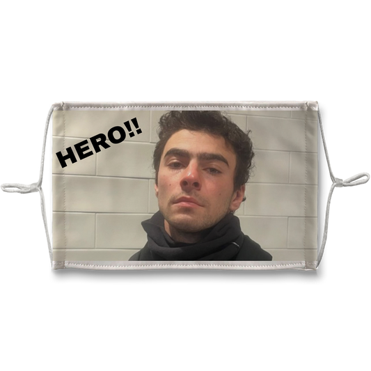 HERO LUIGI MANGIONE Sublimation Face Mask