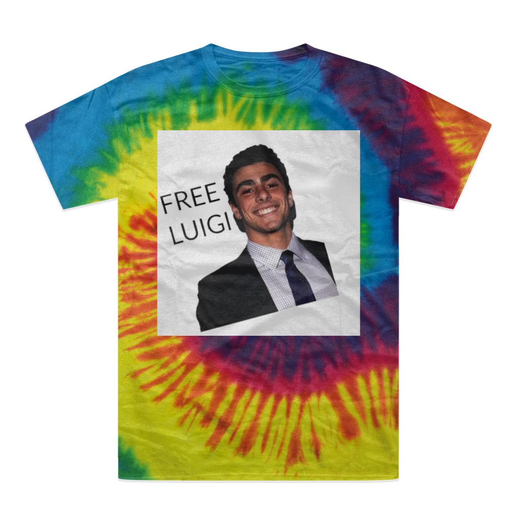 FREE LUIGI TSHIRT Tie-Dye T-Shirt